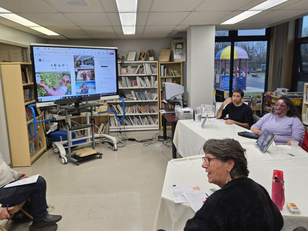 Photo des collaborateurs en visioconférence